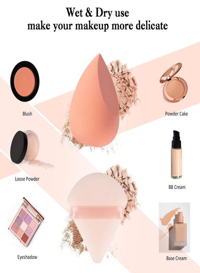 Banidy Toiletry Sponges Set Blender Beauty Sponge with Holder Makeup Blender Flawless for Foundation, Liquid,Facial Makeup Tools Beauty Gift Set - Image 5